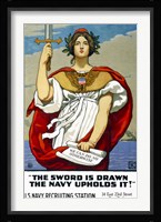 The Sword is Drawn, the Navy Upholds It! Fine Art Print