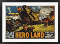Hero Land, WWI Movie Poster Fine Art Print