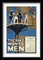 The Navy Wants Men Fine Art Print