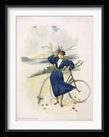 Cycling, Riverside Drive, New York Fine Art Print