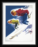 Jantzen by Binder Man and Women, Ski 1947 Fine Art Print