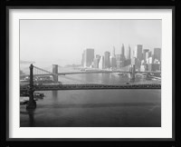 Brooklyn Bridge and Manhattan Bridge Aerial Fine Art Print