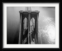 Brooklyn Bridge Tower Aerial Fine Art Print