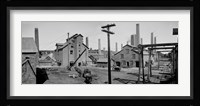 Calumet and Hecla Smelters Framed Print