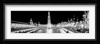 Luna Park at Night, Coney Island Framed Print