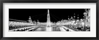 Luna Park at Night, Coney Island Framed Print