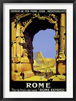 Rome Express Rome, Par le Train de Luxe Framed Print