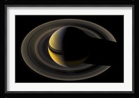Saturn On the Final Frontier Framed Print