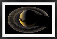 Saturn On the Final Frontier Framed Print