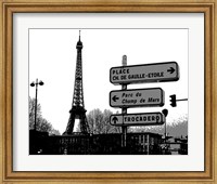 Photograph of street signs in Paris Fine Art Print