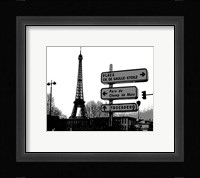 Photograph of street signs in Paris Fine Art Print