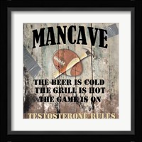 Mancave I Framed Print