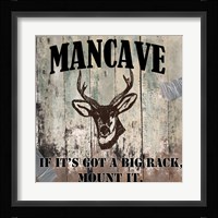 Mancave II Framed Print