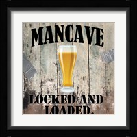 Mancave III Framed Print