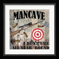 Mancave IV Framed Print