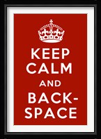 Keep Calm III Framed Print