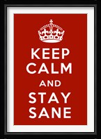 Keep Calm IV Framed Print