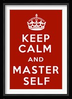 Keep Calm V Framed Print