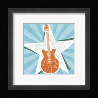 Guitar No. 2 Carnival Style Framed Print