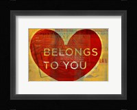 Heart Belongs Fine Art Print