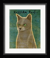 Russian Blue Framed Print
