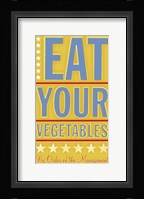 Eat Your Vegetables Framed Print