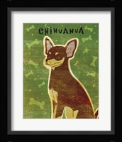 Chihuahua (chocolate and tan) Framed Print