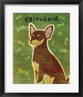 Chihuahua (chocolate and tan) Framed Print