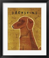 Dachshund (red) Framed Print