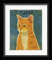 Tabby (orange) Framed Print