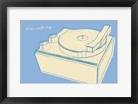 Lunastrella Record Player Framed Print