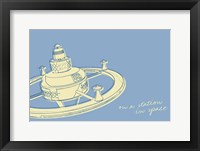 Lunastrella Space Station Framed Print