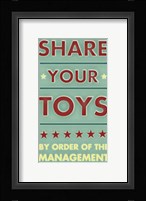 Share Your Toys Fine Art Print
