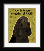 American Cocker Spaniel (black) Fine Art Print
