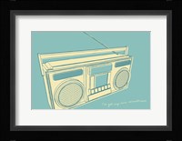 Lunastrella Boombox Framed Print