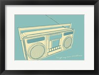 Lunastrella Boombox Framed Print