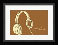 Lunastrella Headphones Framed Print