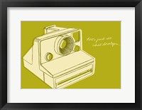 Lunastrella Instant Camera Framed Print