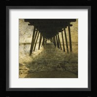 Pier Break Framed Print