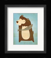 The Happy Bear Framed Print