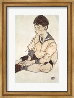 Portrait Of Paul Erdmann In A Sailor Suit Fine Art Print