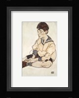 Portrait Of Paul Erdmann In A Sailor Suit Fine Art Print