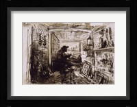 The Studio On The Boat,  c. 1860 Fine Art Print