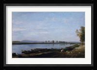 The Seine At Bezons, c. 1851 Fine Art Print