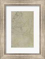 Sitting Half-Nude With Closed Eyes, 1913 Fine Art Print