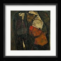 Pregnant Woman And Death Fine Art Print