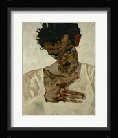 Egon Schiele  Self-Portrait With Bent Head, 1912 Fine Art Print