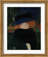 Lady With Hat And Feather Boa, 1909 Fine Art Print