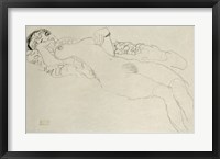 Liegender Maedchenakt Nach Links - Female Nude Turned Left, 1914-1915 Fine Art Print