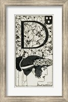 Initial ""D""  Used In The Third Issue Of ""Ver Sacrum"", 1898 Fine Art Print